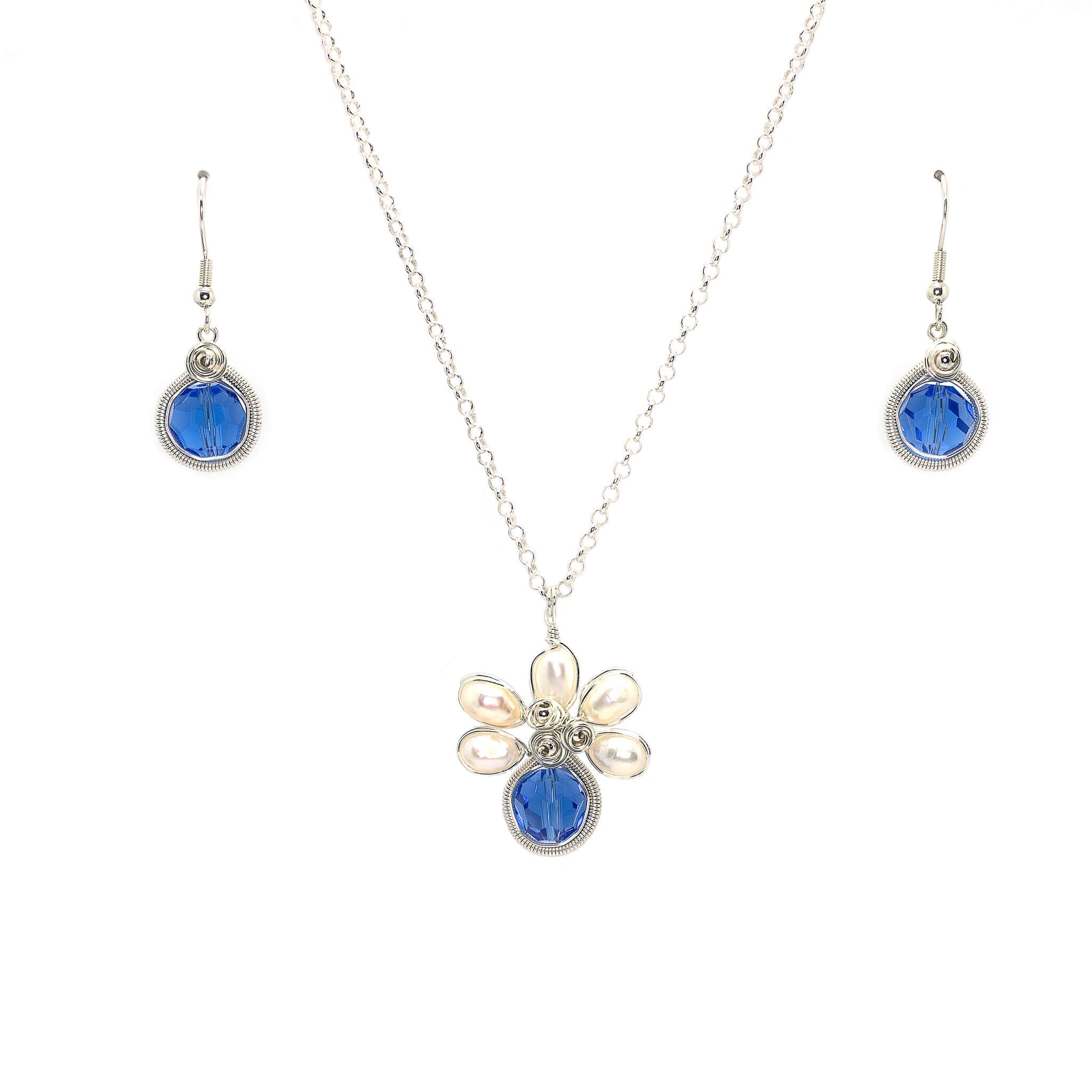Cluster - Handmade Dark Blue Lapis & Sea Glass Necklace – Accessories  Boutique