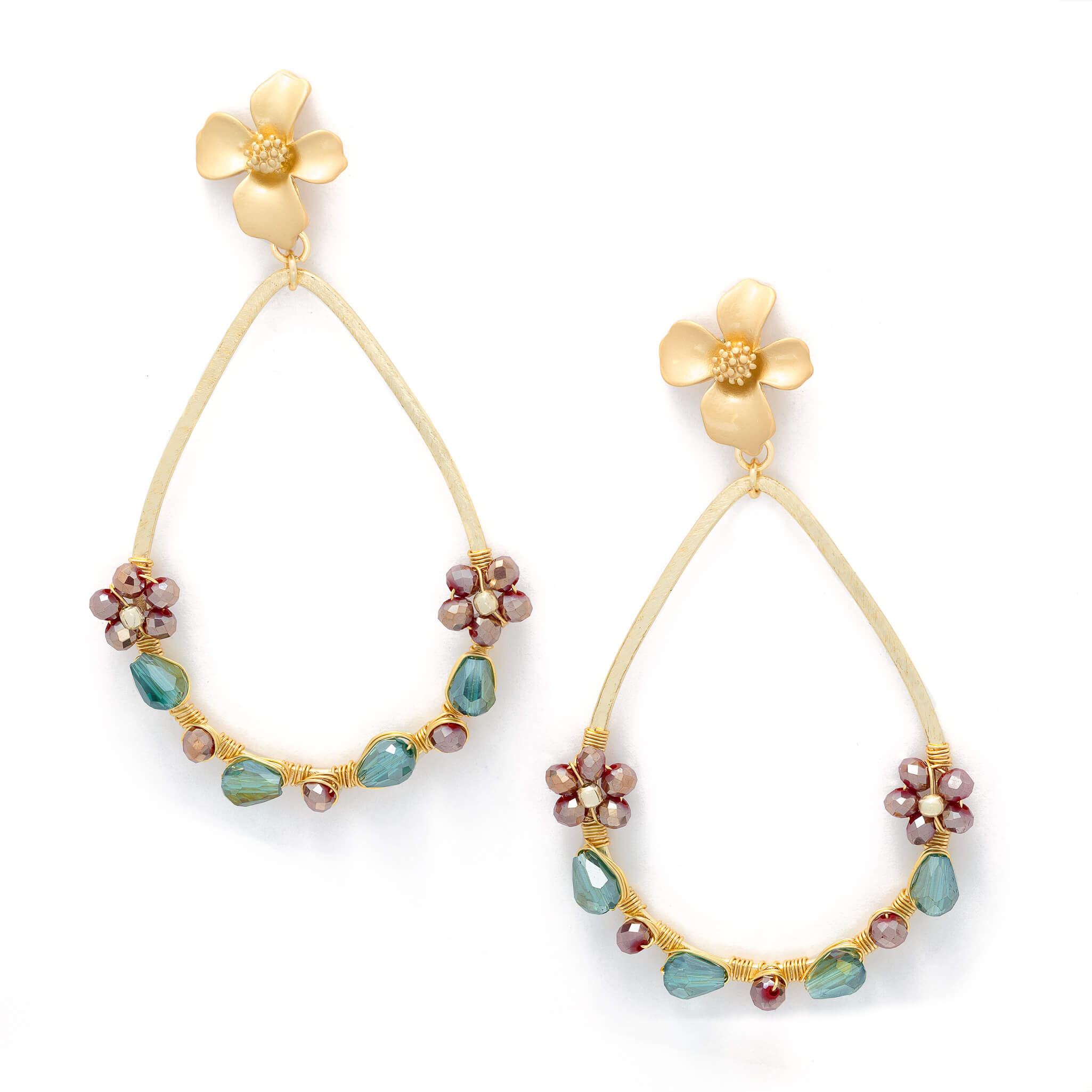 Miyuki 10/0 seed beads and Delicas weaving fringe earrings - Perles & Co
