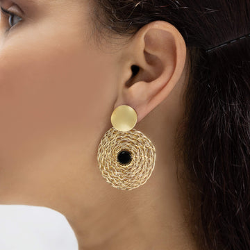 Muret Earrings - Black Onyx stud earrings.